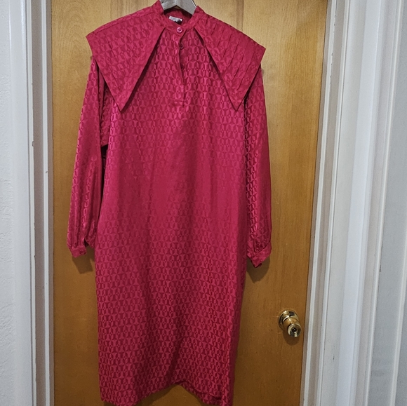 Vintage Pink Silk Dress - Picture 1 of 8